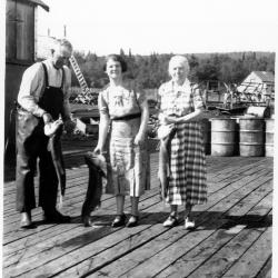 Photographs people at Batchewana and Michipicoten Harbour