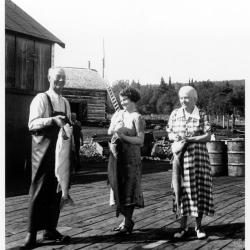 Photographs people at Batchewana and Michipicoten Harbour