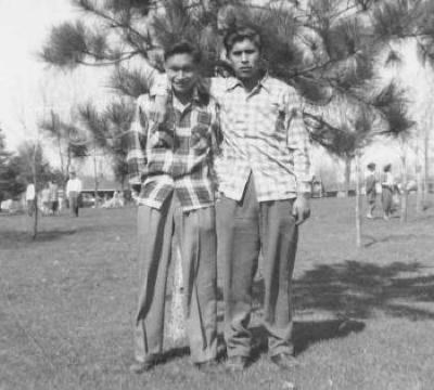 Photograph of Alex Illasiak and Angus McPherson