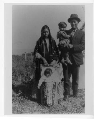 Photograph of a family at Fort Albany