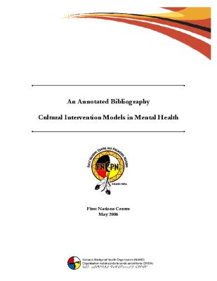 An annotated bibliography: cultural intervention models in mental health