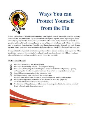 Ways you can protect yourself from the flu