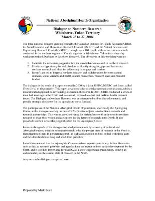 Dialogue on northern research