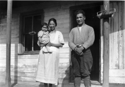 Photograph of a family in Cape Croker