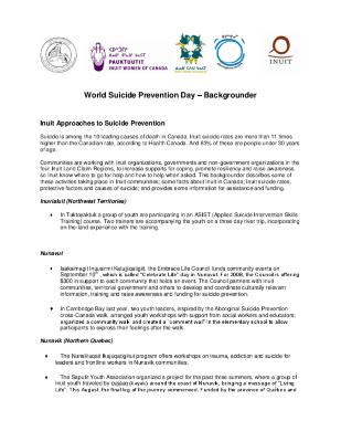 Suicide prevention day background