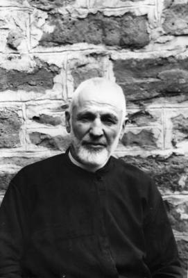 Photograph of a priest in Cape Croker