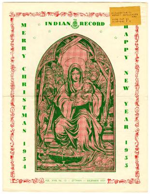 Indian missionary record