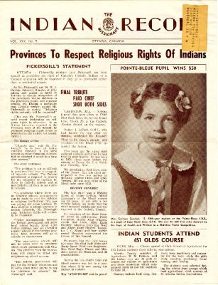 Indian missionary record