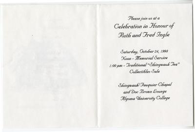 Memorial heritage fund letter and invitation