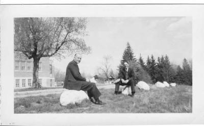 Photograph of Stan Osborne and Mr. Haggerty
