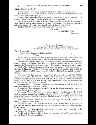 Annual report of the Department of Indian Affairs for the year ended March 31 1907