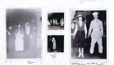 Photographs of students at ice carnival