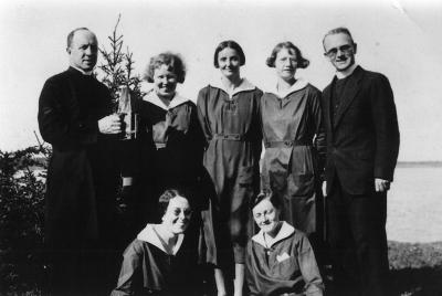 Photograph of a group of staff