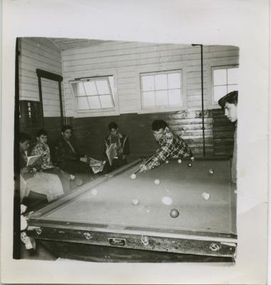 Photographs of students and staff participating in activities