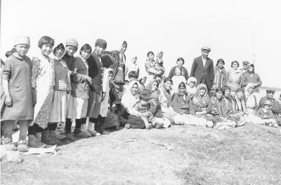 Photograph of school closing festivities