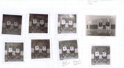 Photographs of juvenile boys hockey team