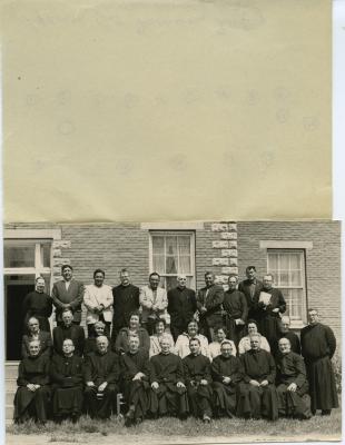 Photographs of students, staff, and grounds