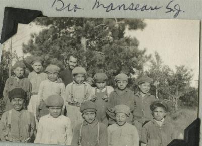 Photographs of students and clergy members