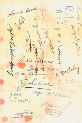 Autograph page