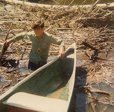 Boys on a canoe trip