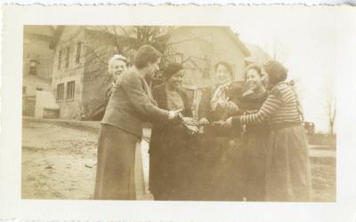 Photograph of a groups of girls at Mount Elgin