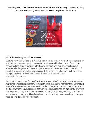 Information handout for WWOS community conversation