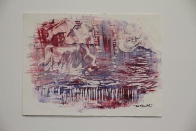 Photographs of paintings from Roxanne Martin's Explorations series