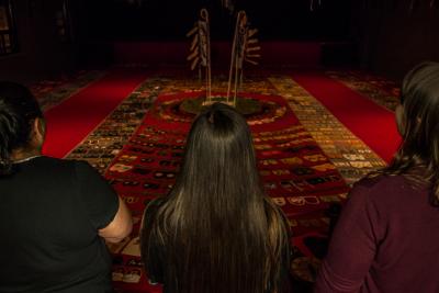 Photographs of the Walking With Our Sisters exhibit at Algoma University