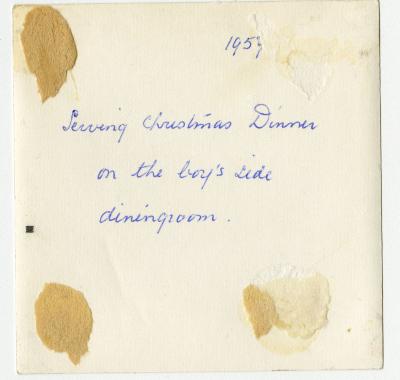 Photograph of Christmas dinner