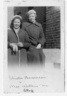 Photograph of Shiela Boissoneau and Mrs. Walters