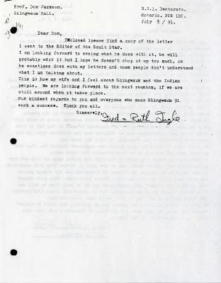 Letter to the editor