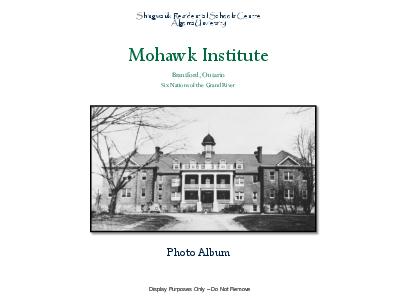 Mohawk Institute photo album