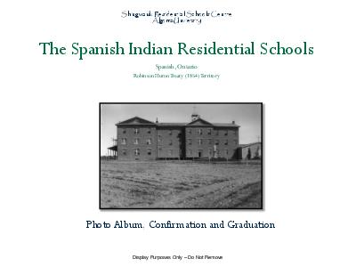 Spanish indian residential schools graduation and confirmation photo album