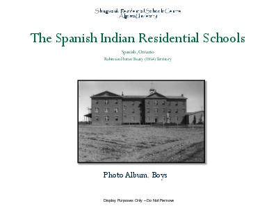 Spanish indian residential schools boys photo album