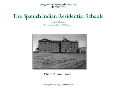 Spanish indian residential schools girls photo album