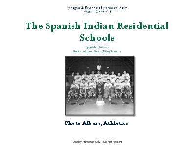 Spanish indian residential schools althetics photo album