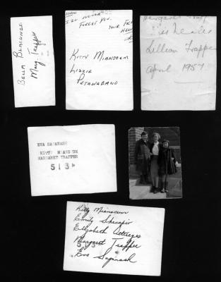 Backs of photographs