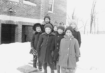 Photographs of students and staff at the Shingwauk Indian Residential School