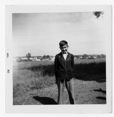 Photograph of a dressed up student