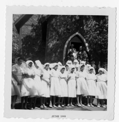 Photograph of a confirmation class