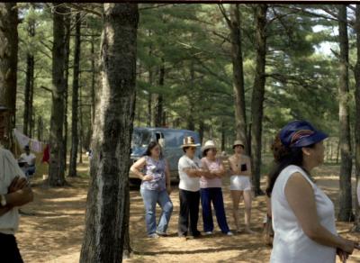 Photographs of reunion participants and events