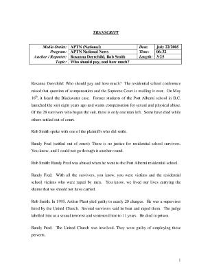 Who should pay and how much?