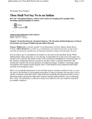 Thou shall not say no to an Indian