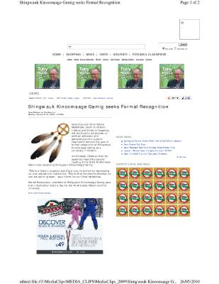 Shingwauk Kinoomaage Gamig seeks formal recognition