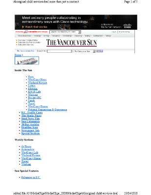 Sorrow expressed for residential-school abuse