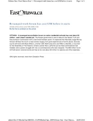 Revamped truth forum has cost 3M before it starts