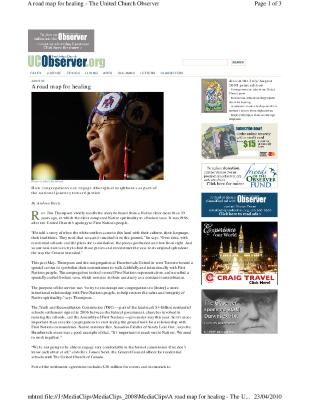 A road map for healing